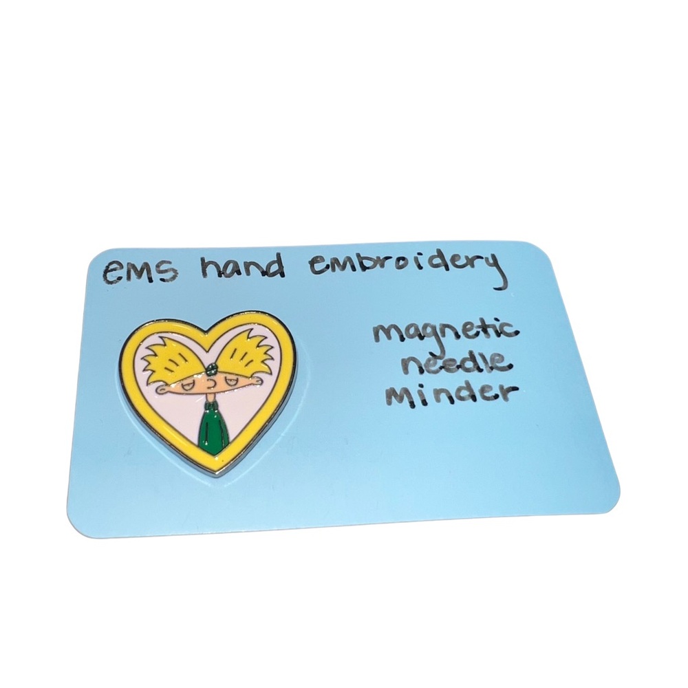 Hey Arnold Magnetic Needle Minder Handmade